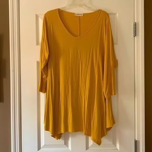 Dark yellow long shirt